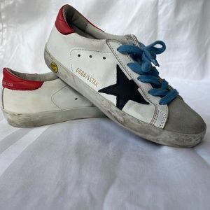 Golden Goose Kids - Distressed low top sneakers